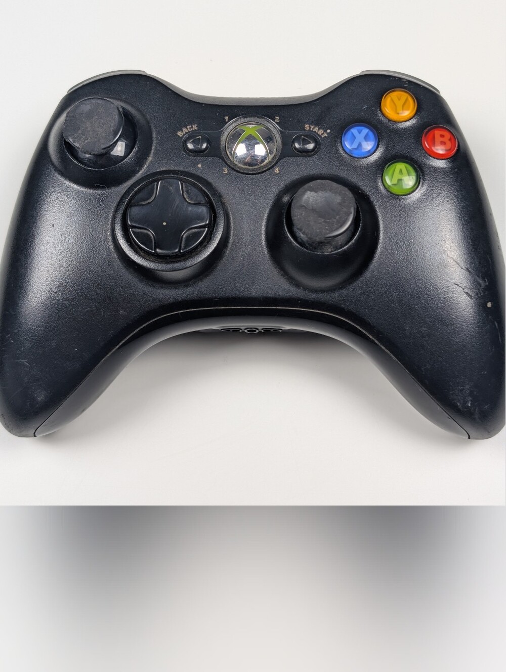 Official OEM Microsoft Xbox 360 Wireless Controller Black Model 1403 Tested